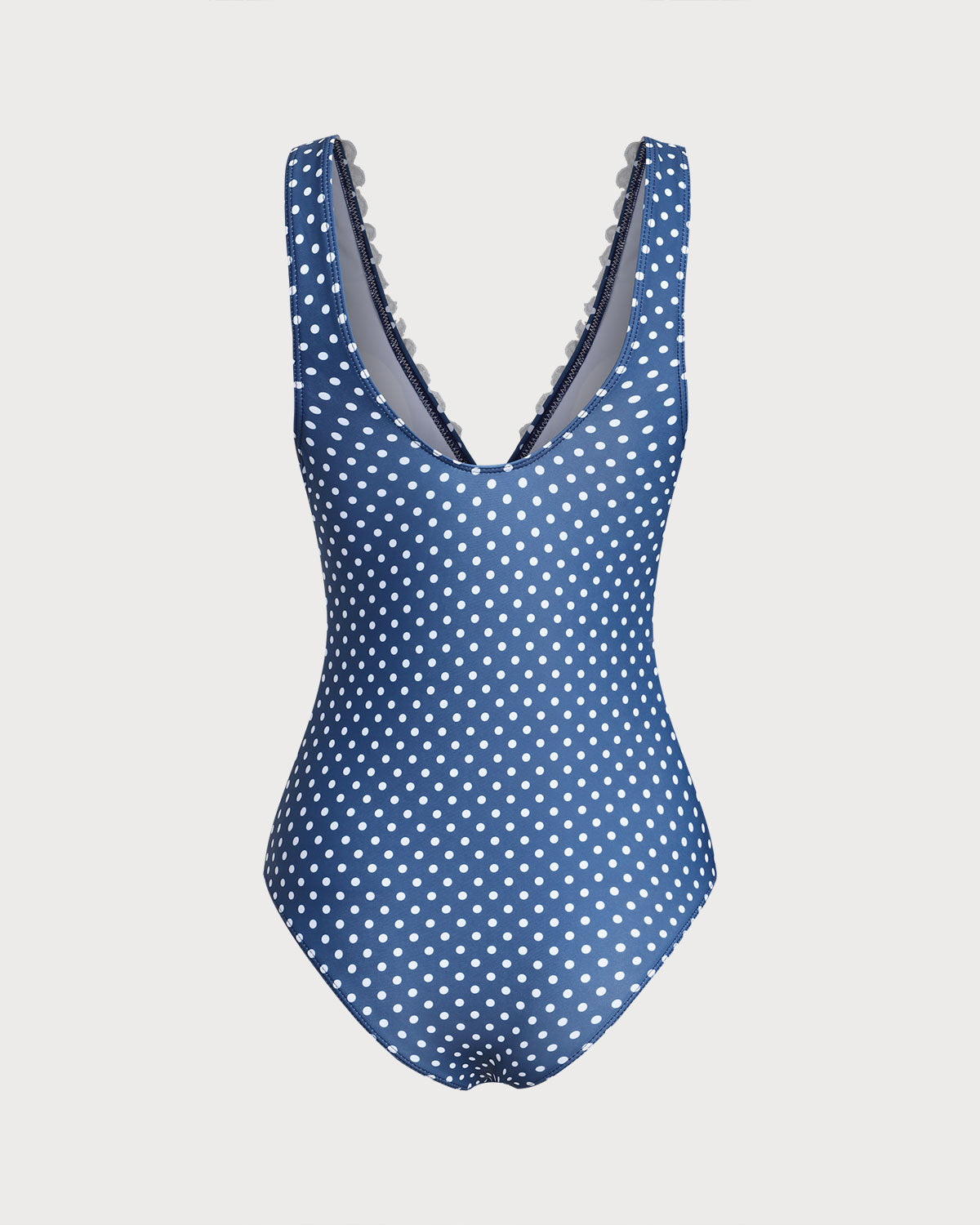 Women's Knitted Polyester One-Piece Swimsuit One-Pieces - RIHOAS