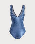 Women's Knitted Polyester One-Piece Swimsuit One-Pieces - RIHOAS