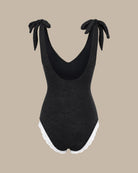 Women's Knitted Polyester One-Piece Swimsuit - RIHOAS - 03