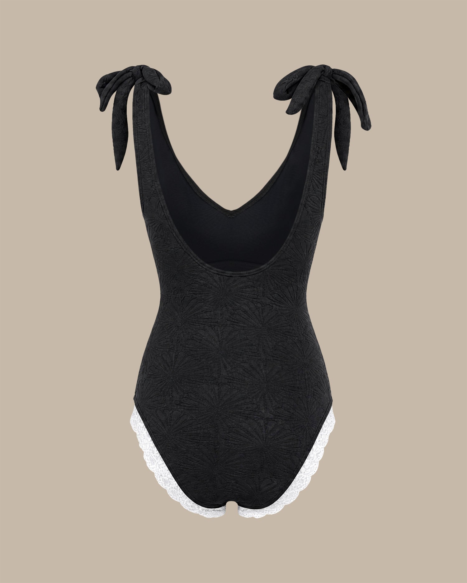 Women's Knitted Polyester One-Piece Swimsuit - RIHOAS - 03