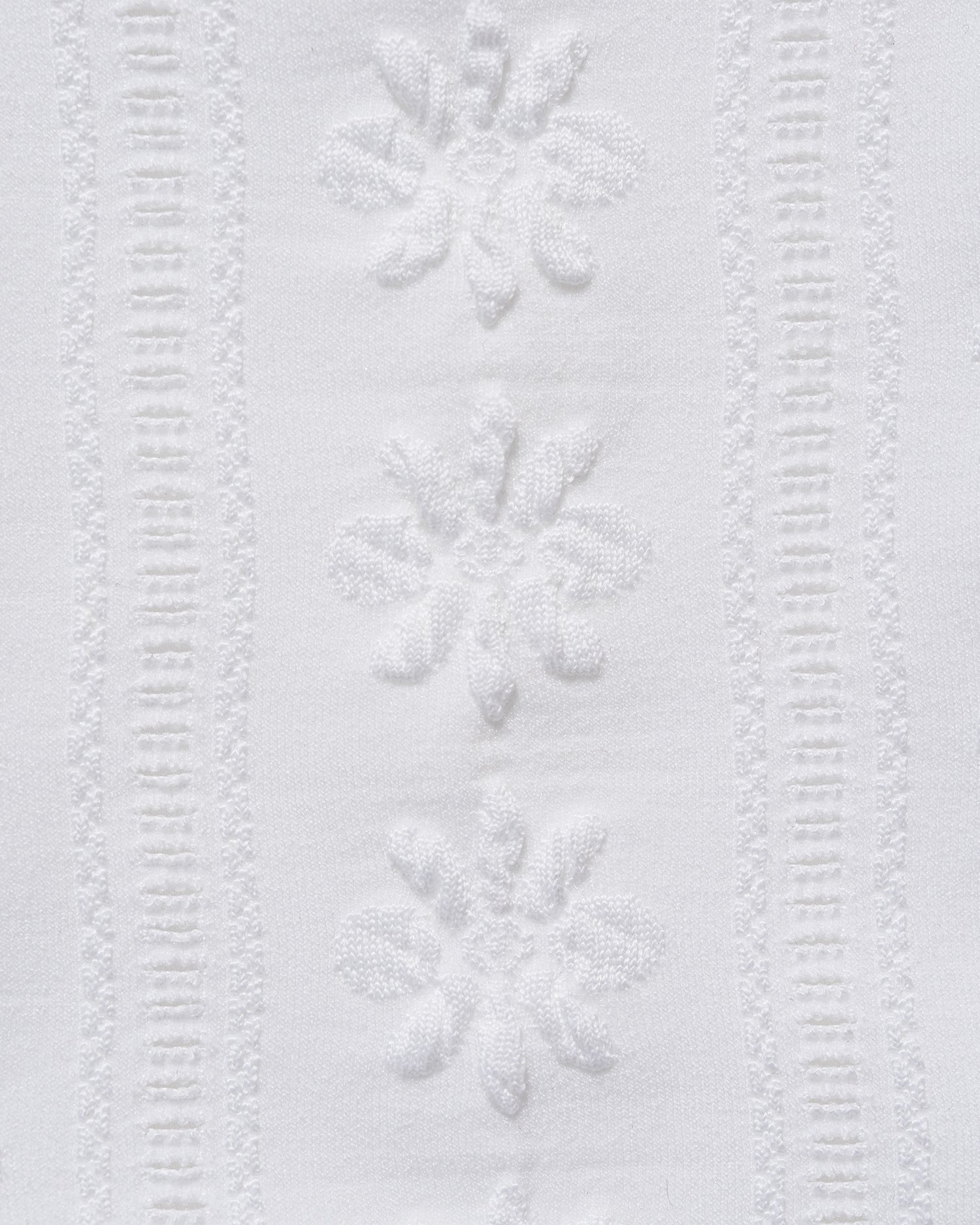 White Jacquard Triangle One Piece 05