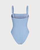 Women's Knitted Polyester One-Piece Swimsuit One-Pieces - RIHOAS