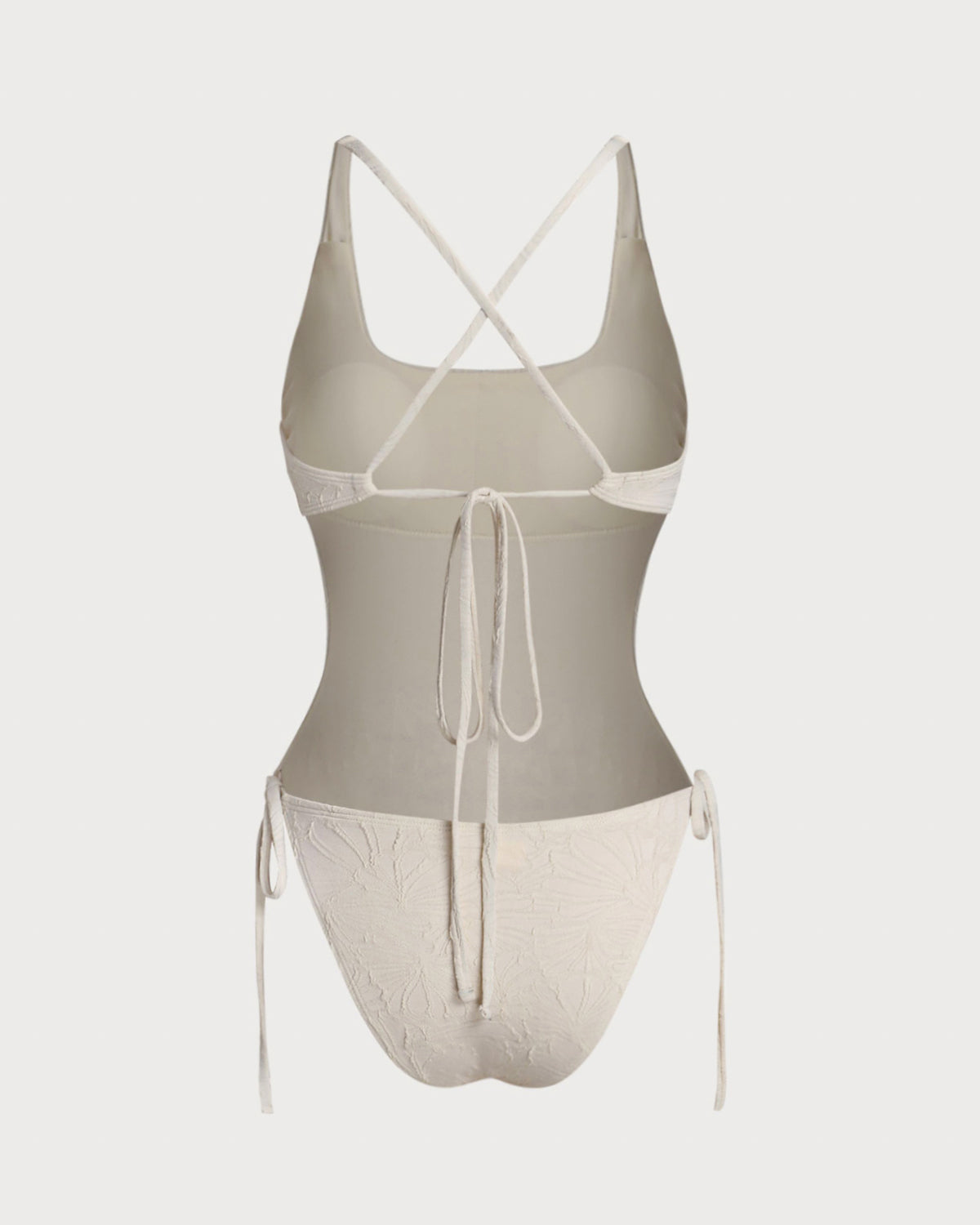 Women's Knitted Polyester One-Piece Swimsuit One-Pieces - RIHOAS