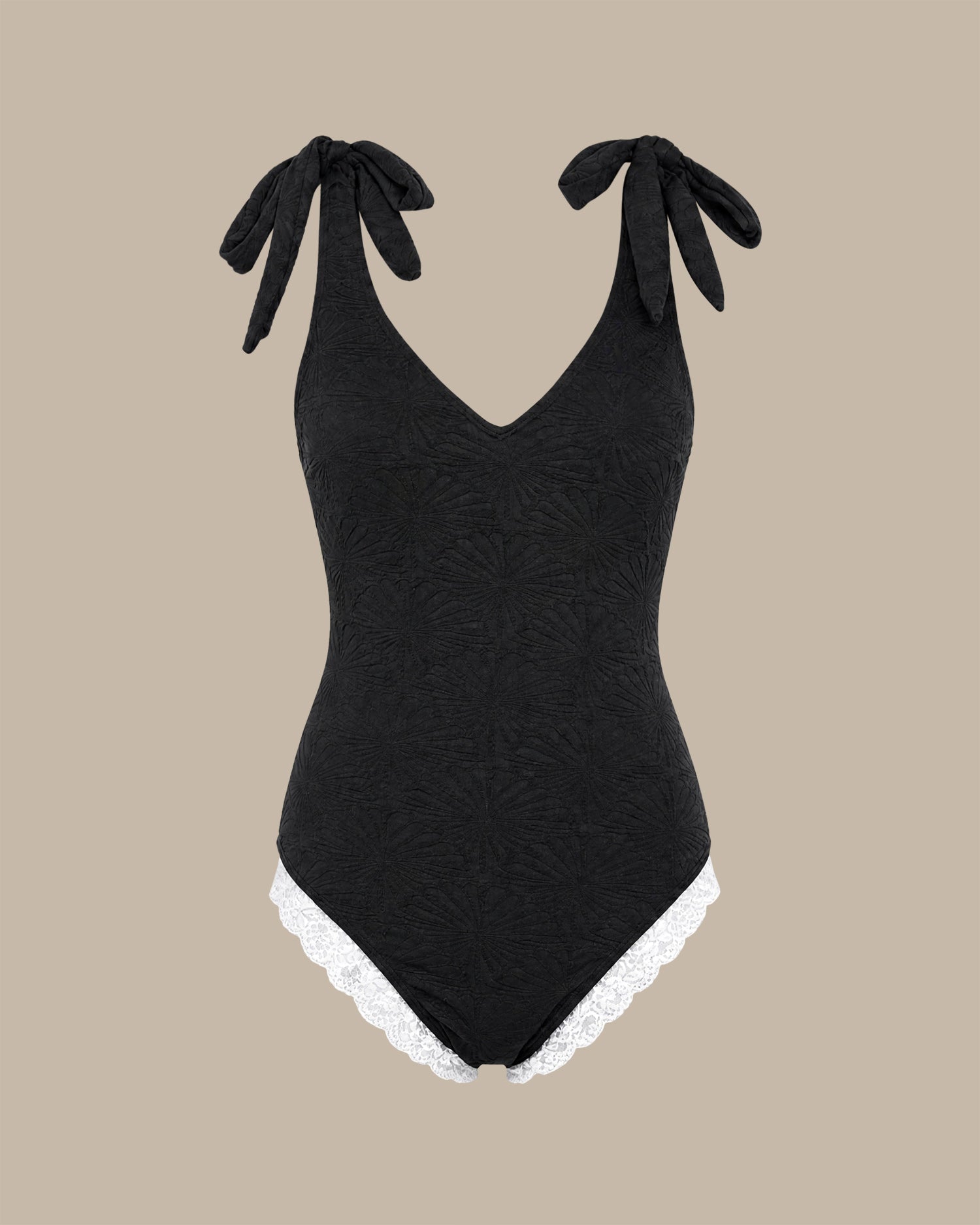 Women's Knitted Polyester One-Piece Swimsuit - RIHOAS - 02
