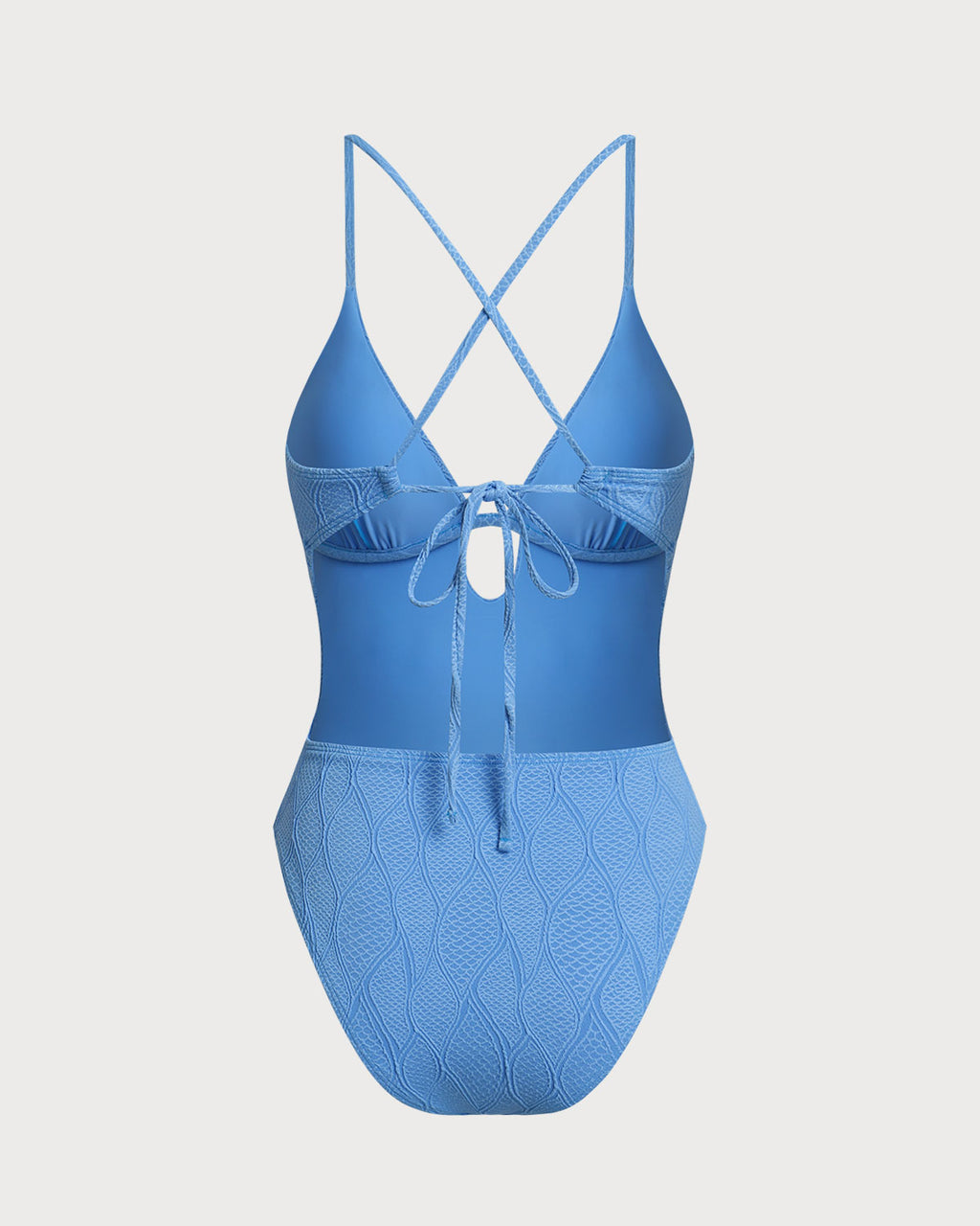 Women's Knitted Polyester One-Piece Swimsuit One-Pieces - RIHOAS