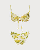 Women's Knitted Polyester Printed Bikini Set Bikinis - RIHOAS