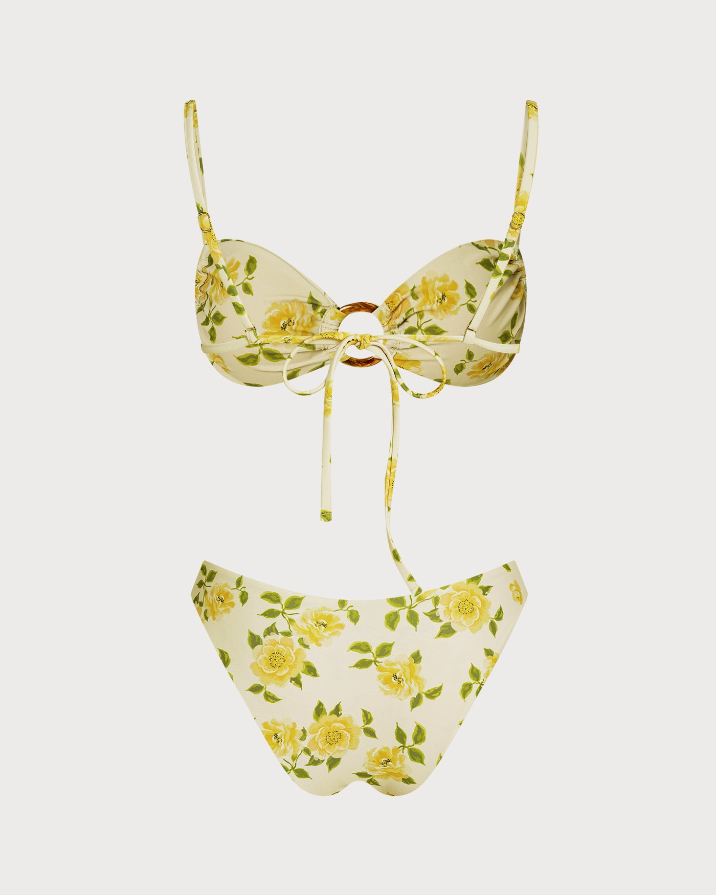 Women's Knitted Polyester Printed Bikini Set Bikinis - RIHOAS