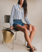Women's Knitted Polyester Shirt Tops - RIHOAS