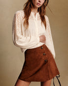 Women's Knitted Polyester Shirt Tops - RIHOAS
