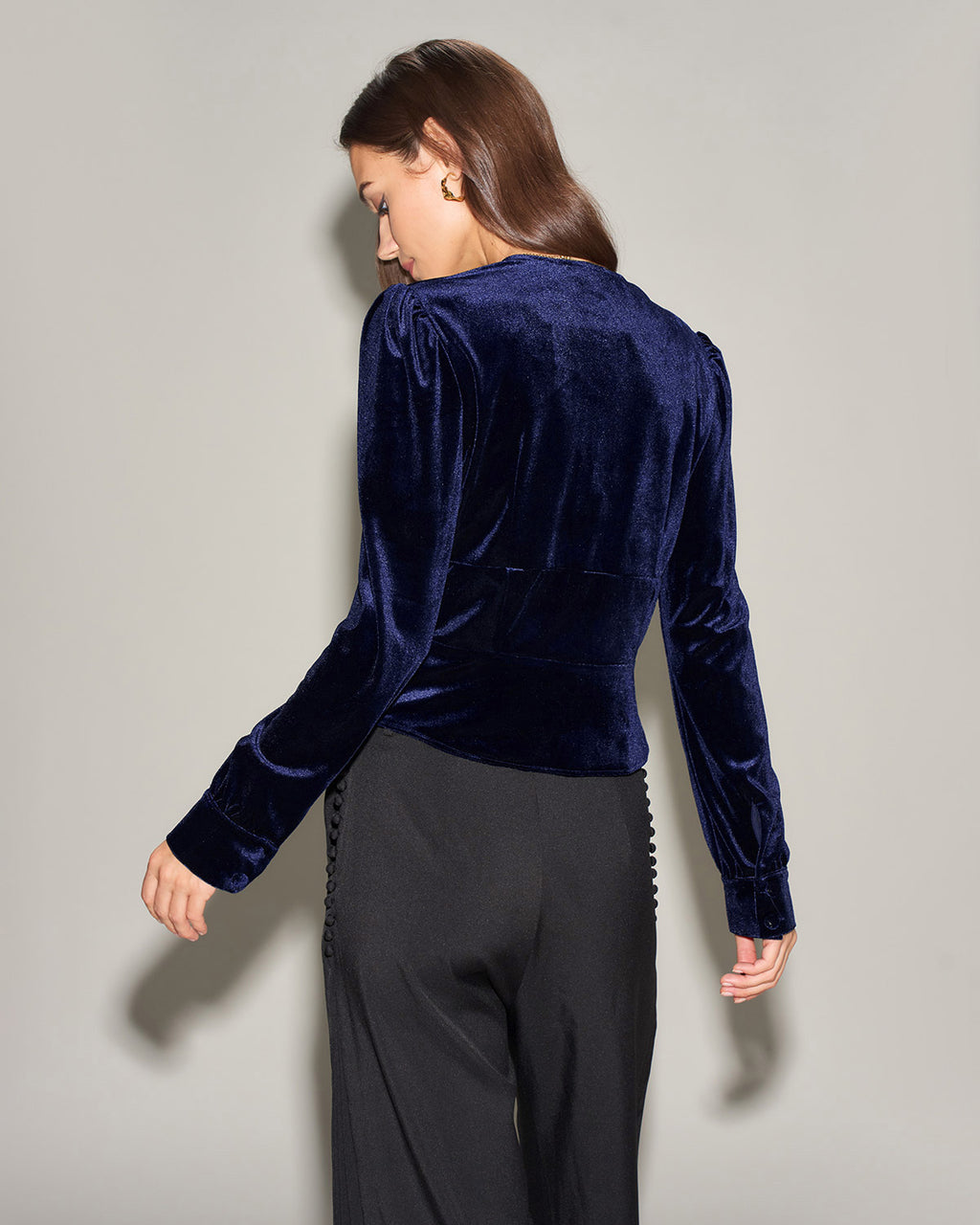 Women's Knitted Polyester Shirt Tops - RIHOAS