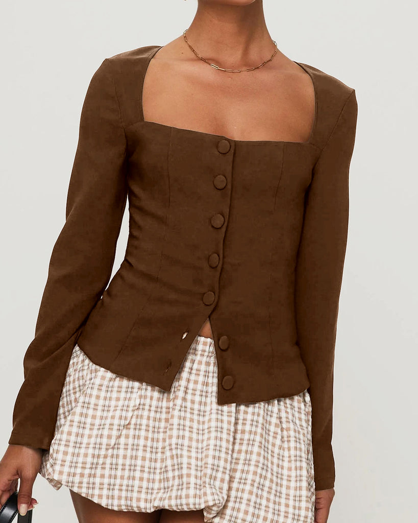 Women's Knitted Polyester Shirts Tops - RIHOAS