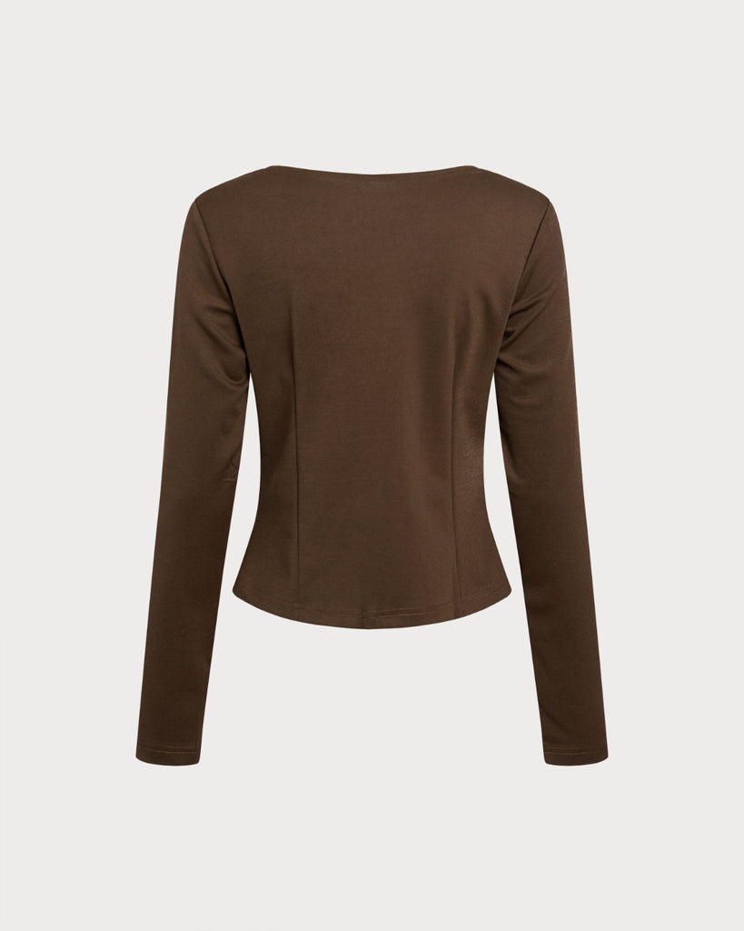 Women's Knitted Polyester Shirts Tops - RIHOAS
