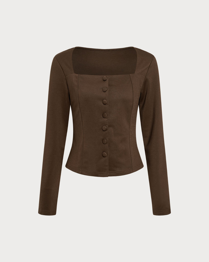 Women's Knitted Polyester Shirts Tops - RIHOAS