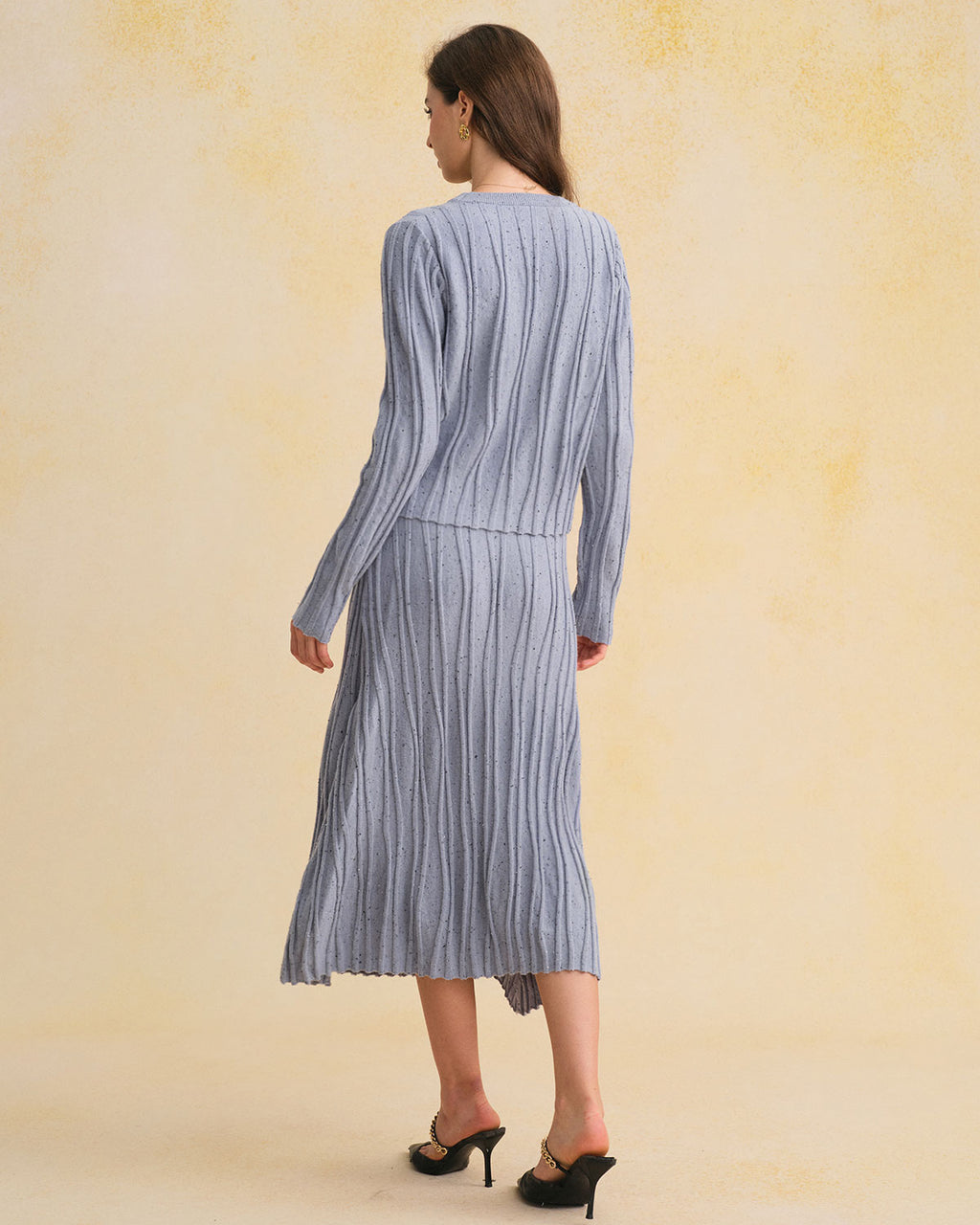 Women's Knitted Polyester Skirt Bottoms - RIHOAS