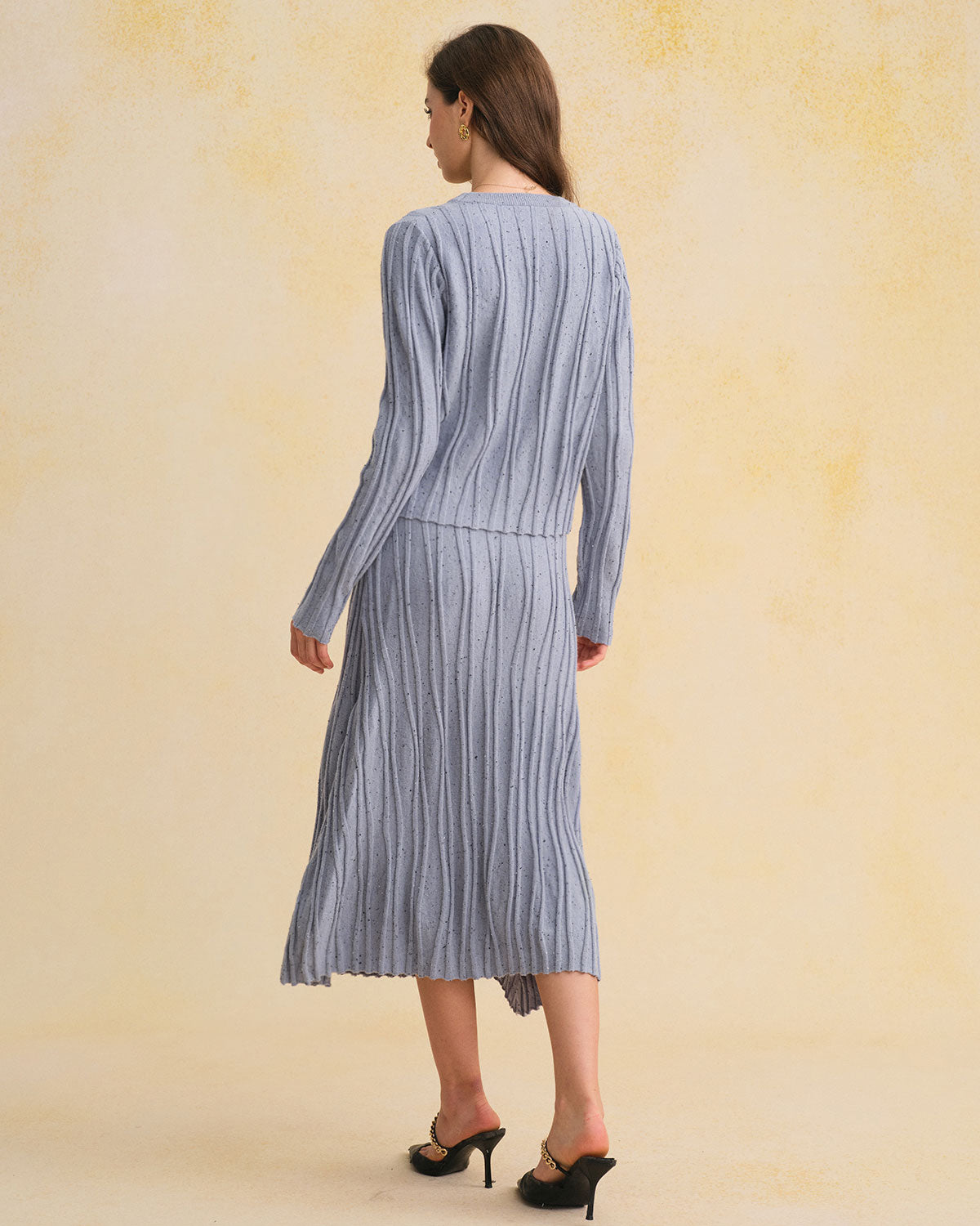 Women's Knitted Polyester Skirt Bottoms - RIHOAS