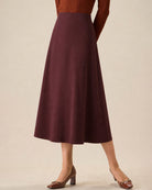 Women's Knitted Polyester Skirt - RIHOAS
