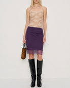 Women's Knitted Polyester Skirt Bottoms - RIHOAS
