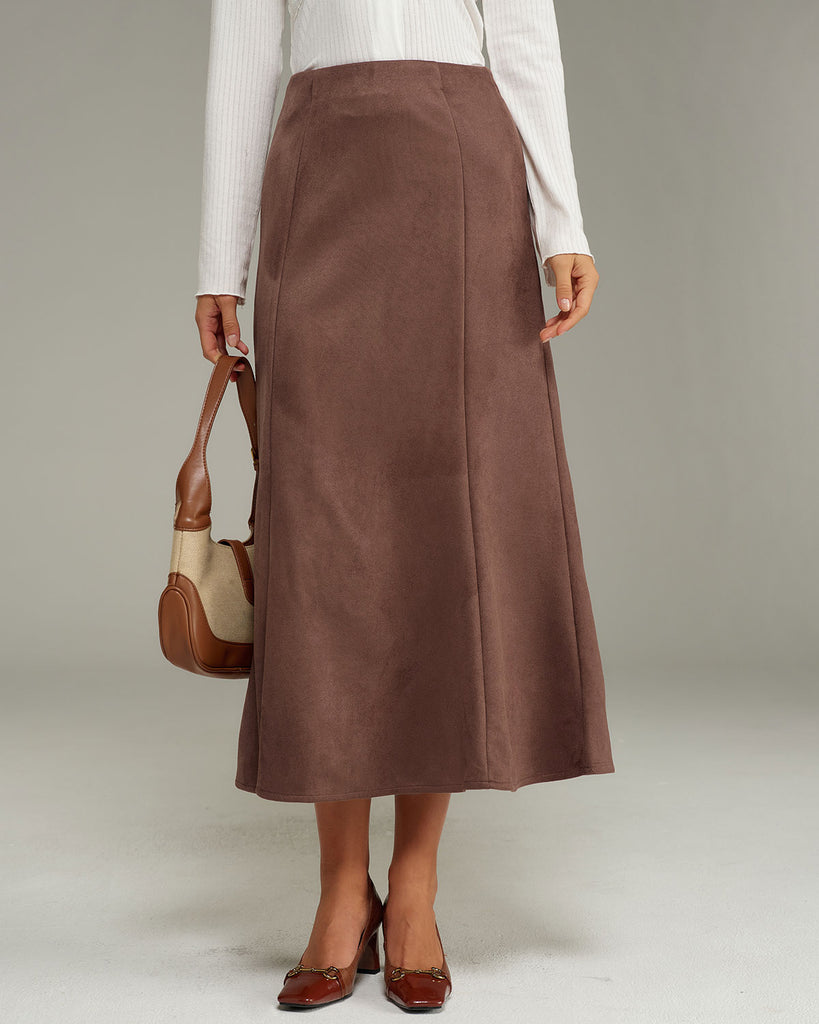 Women's Knitted Polyester Skirt Bottoms - RIHOAS
