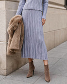 Women's Knitted Polyester Skirt - RIHOAS
