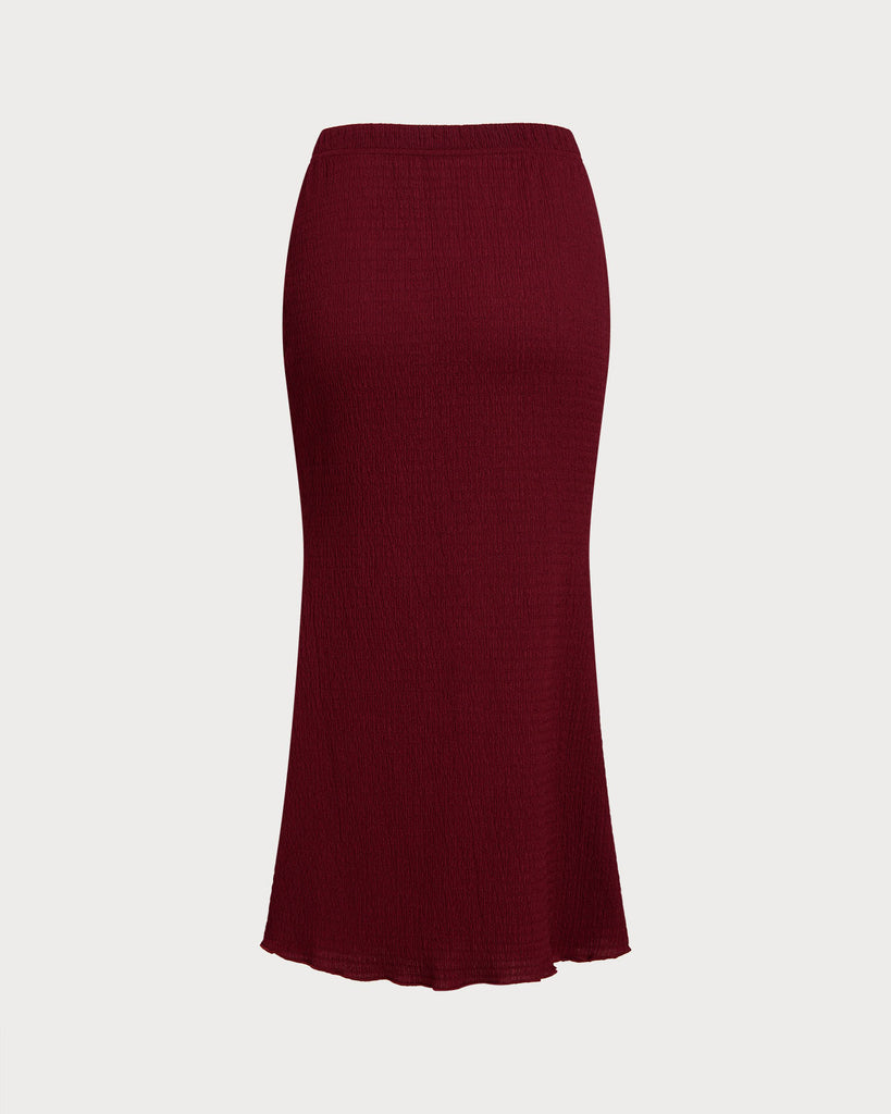 Women's Knitted Polyester Skirts Bottoms - RIHOAS