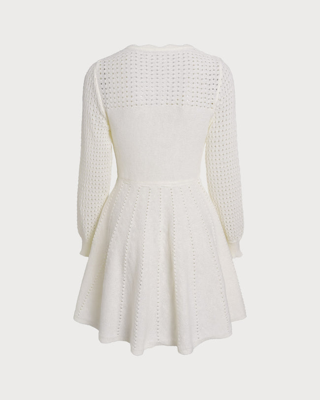 Women's Knitted Polyester Sweater Dress Dresses - RIHOAS