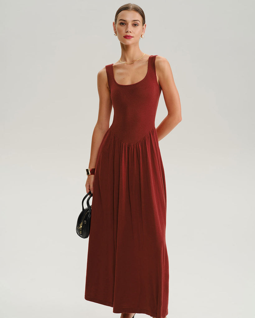 Women's Knitted Polyester Sweater Dress Dresses - RIHOAS