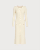 Women's Knitted Polyester Sweater Dress - RIHOAS - 01