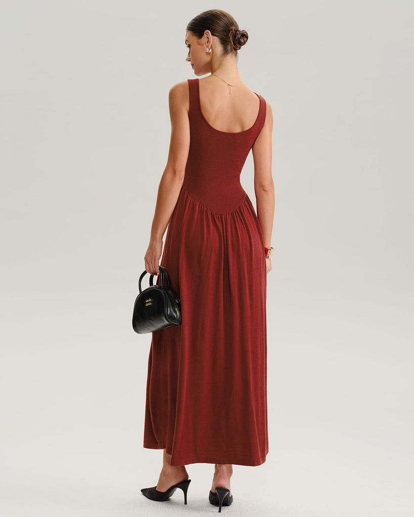 Women's Knitted Polyester Sweater Dress Dresses - RIHOAS