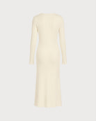 Women's Knitted Polyester Sweater Dress - RIHOAS - 02