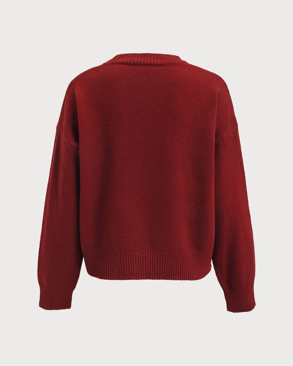 Women's Knitted Polyester Sweater Tops - RIHOAS