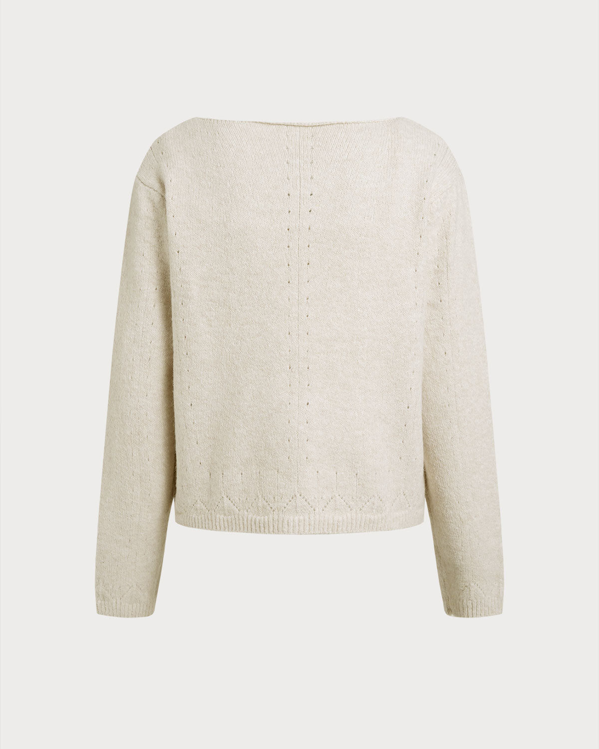 Women's Knitted Polyester Sweater Tops - RIHOAS