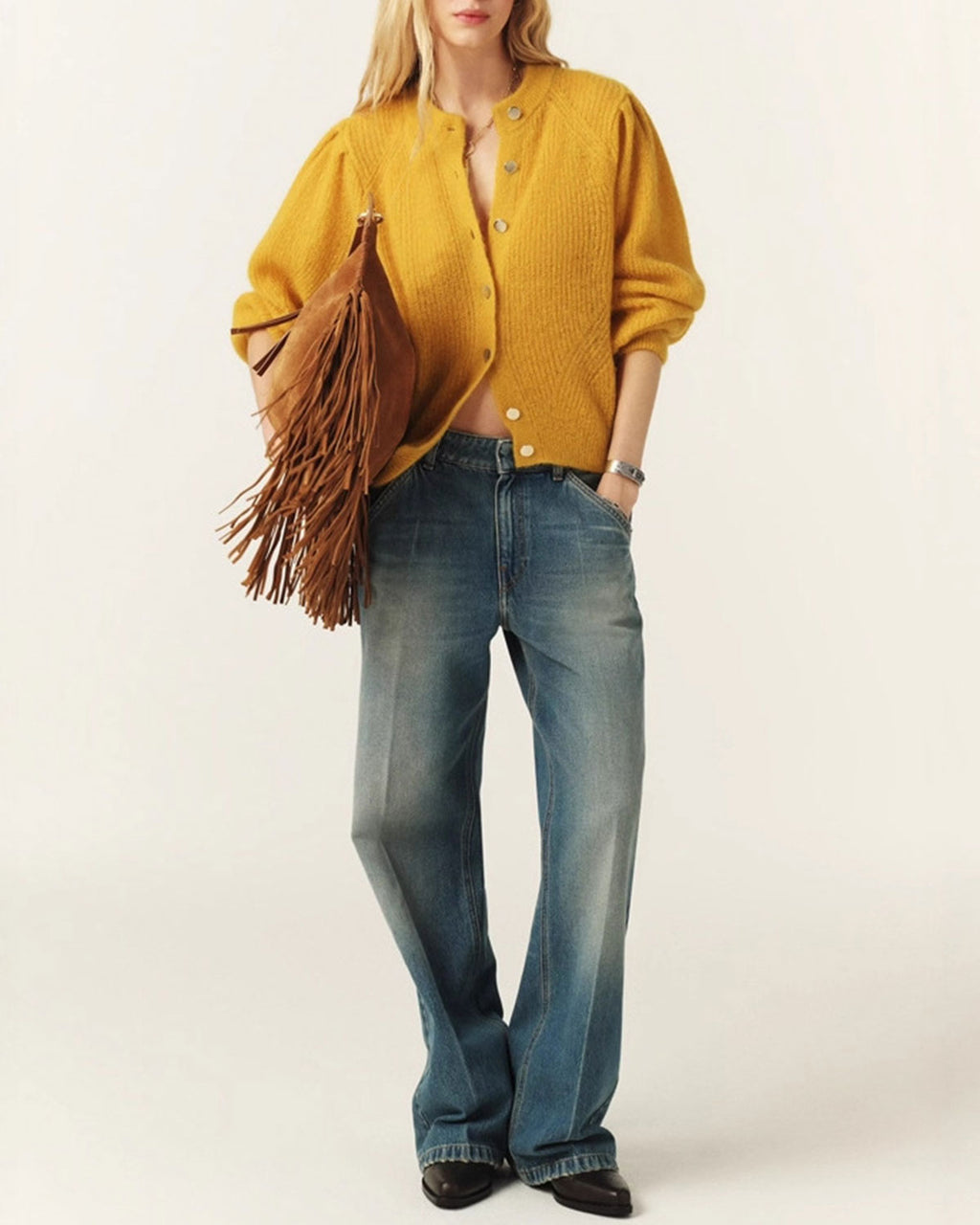 Women's Knitted Polyester Sweater Tops - RIHOAS