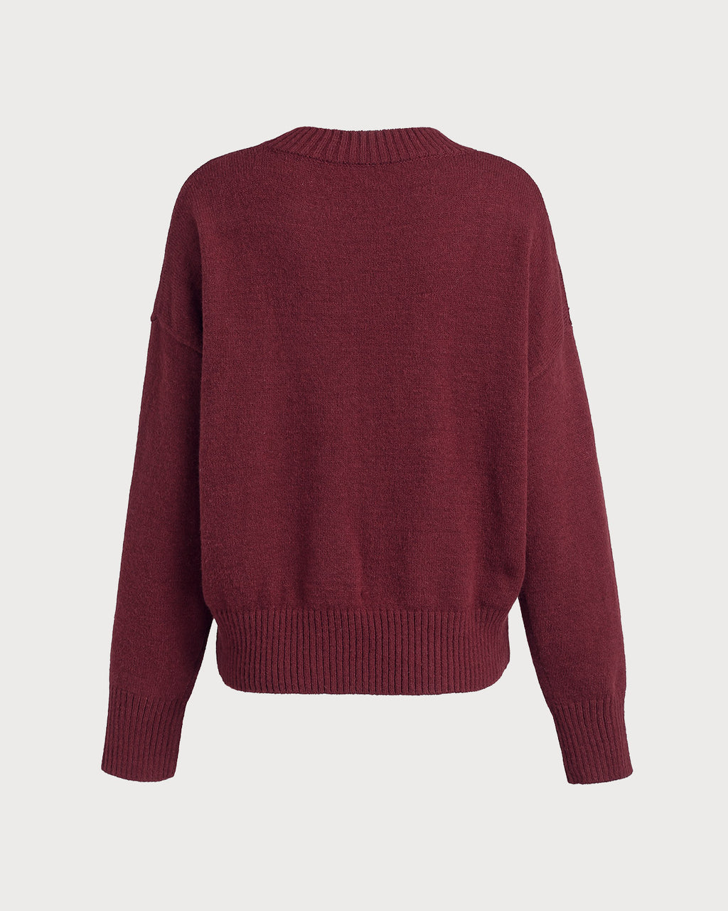 Women's Knitted Polyester Sweater Tops - RIHOAS