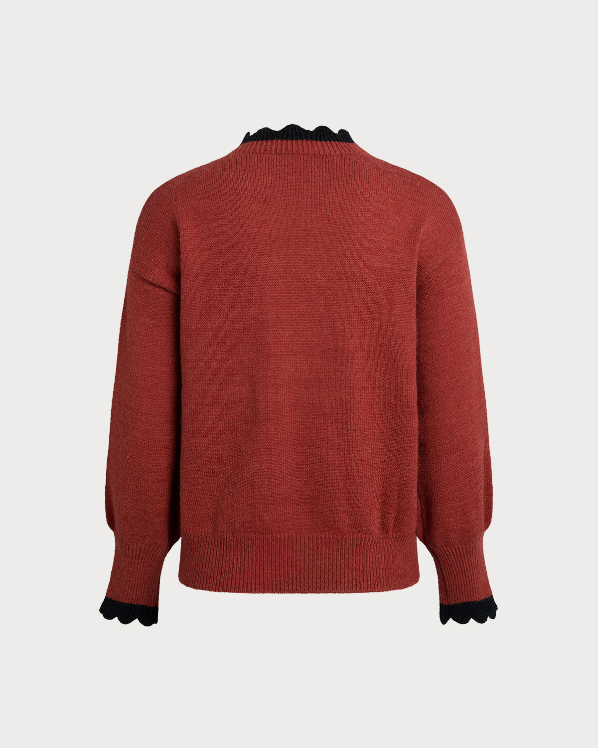 Women's Knitted Polyester Sweater Tops - RIHOAS