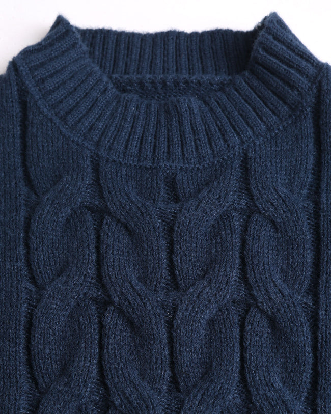 Women's Knitted Polyester Sweater Tops - RIHOAS