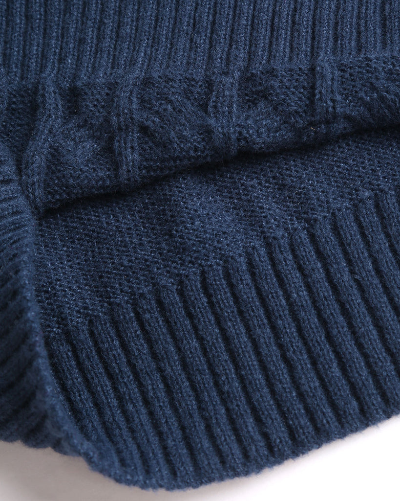 Women's Knitted Polyester Sweater Tops - RIHOAS