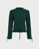 Women's Knitted Polyester Sweater Tops - RIHOAS