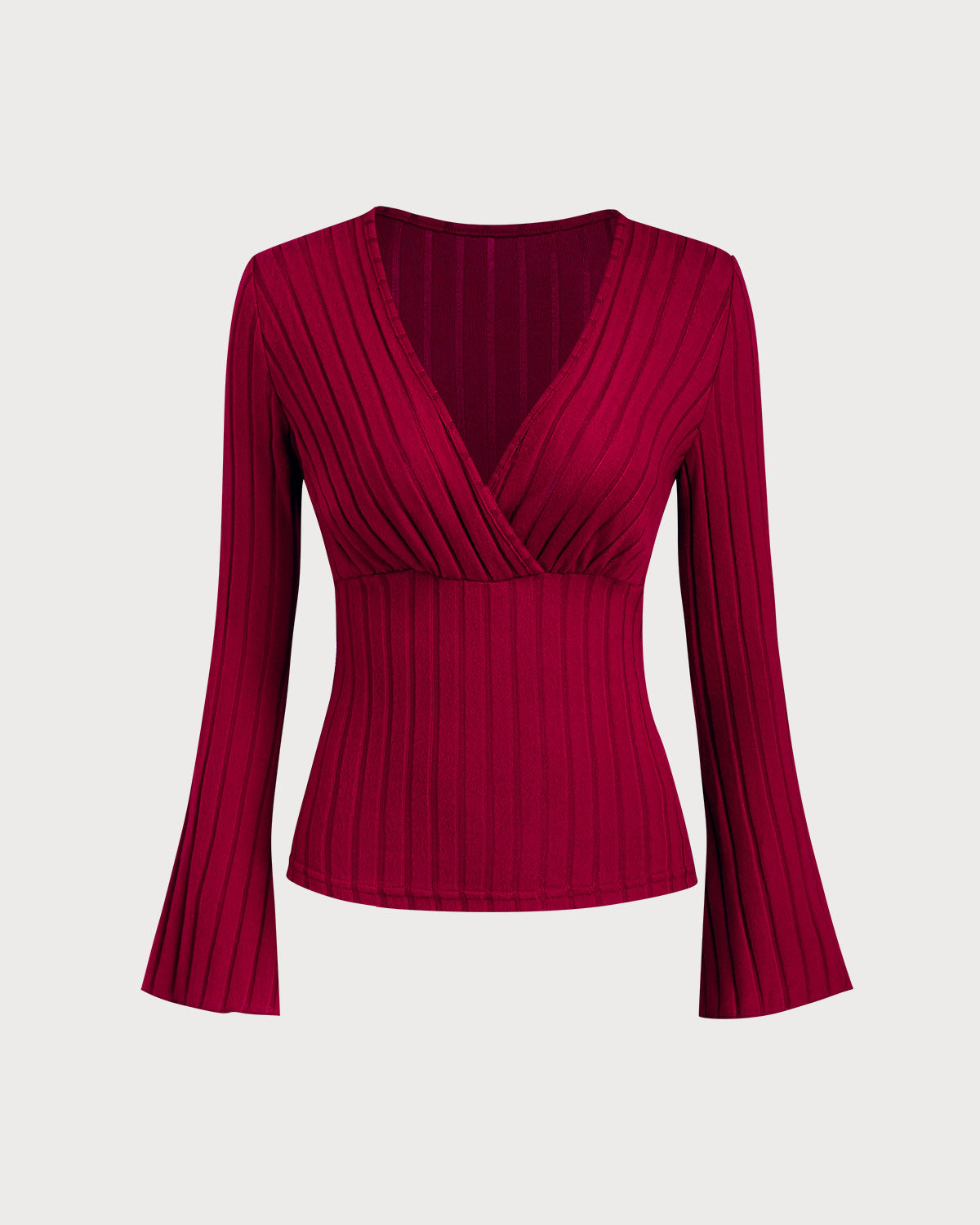 Women's Knitted Polyester Sweater Tops - RIHOAS