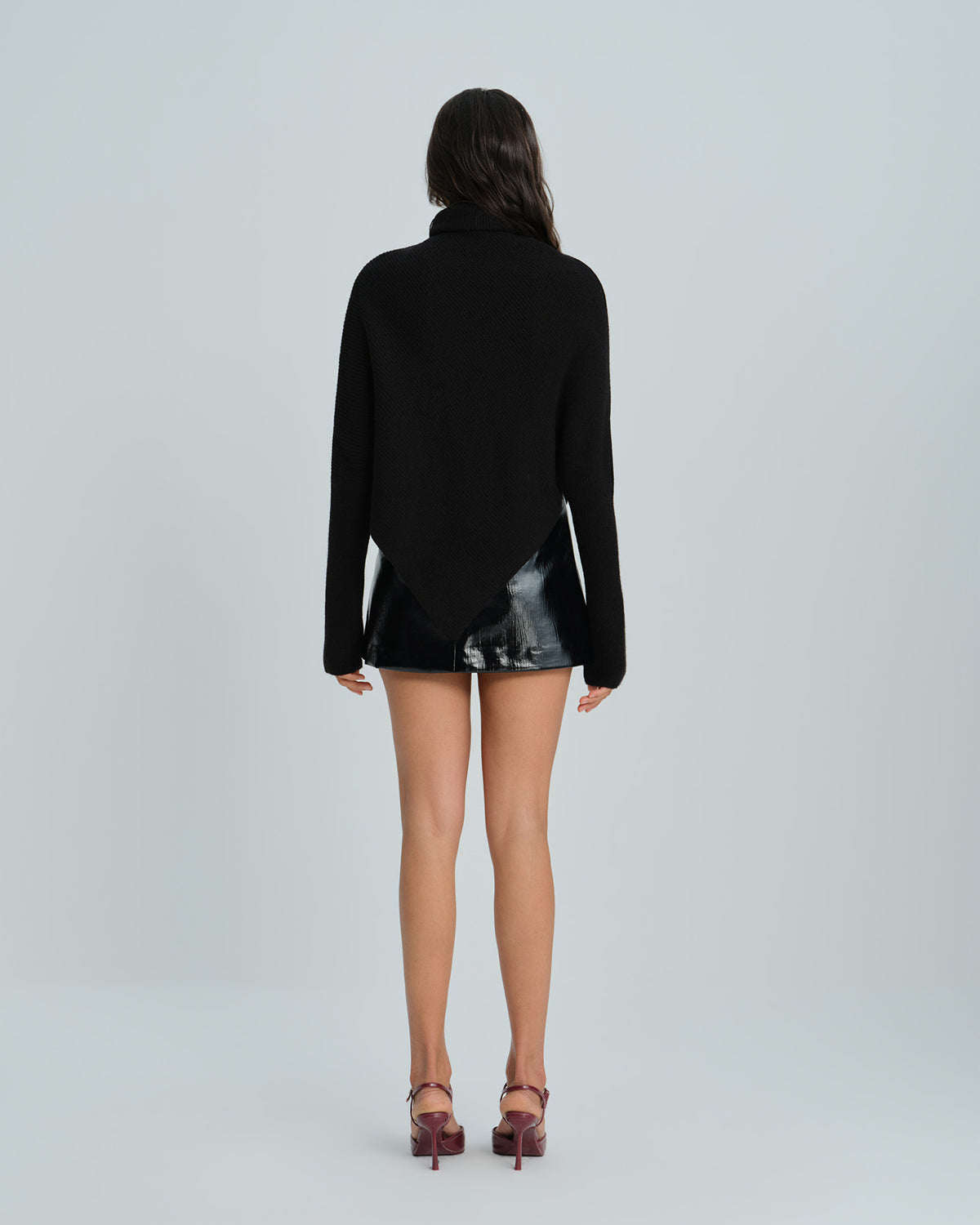 Women's Knitted Polyester Sweater Tops - RIHOAS