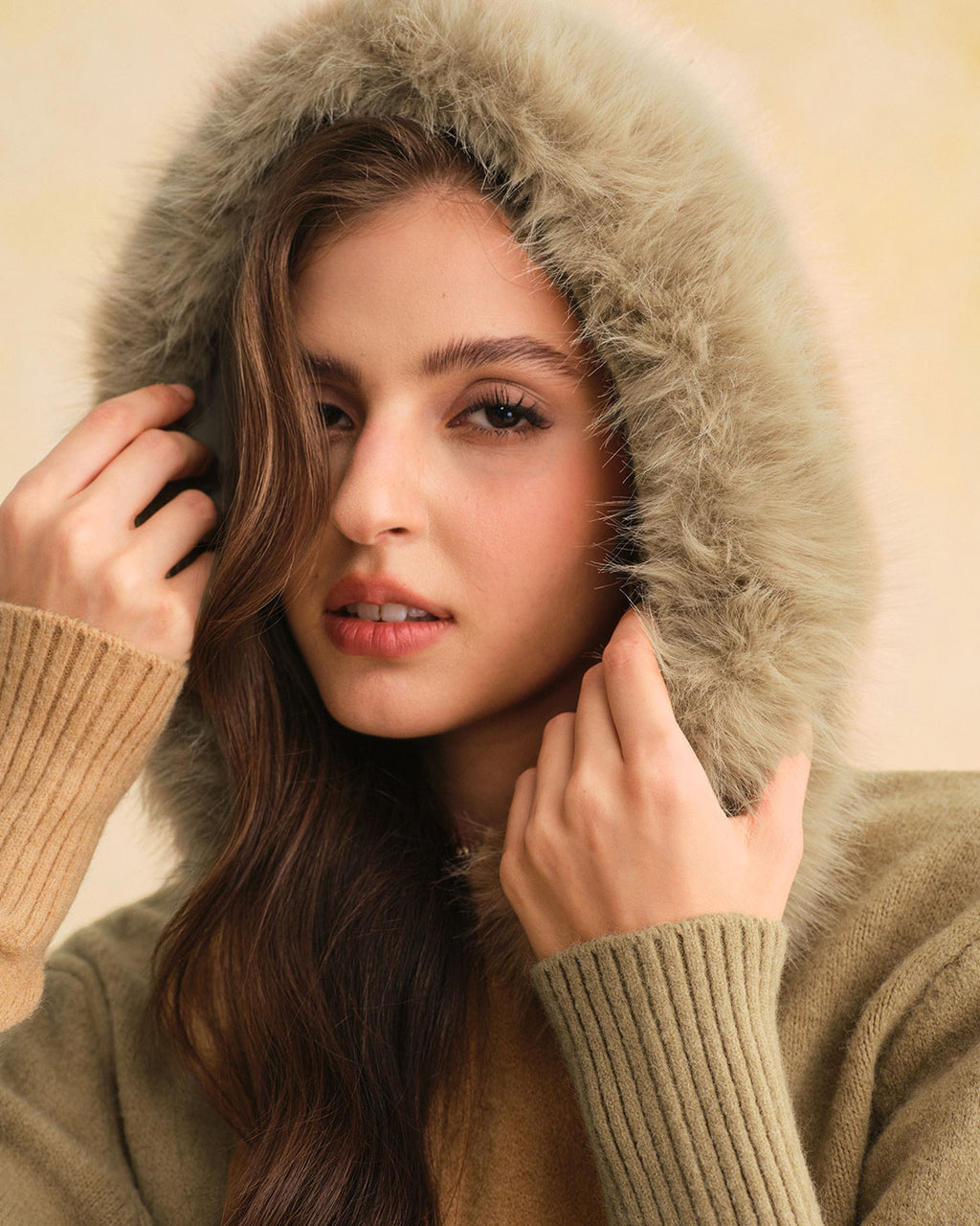 Women's Knitted Polyester Sweater Tops - RIHOAS