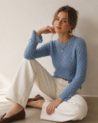 Women's Knitted Polyester Sweaters - RIHOAS - 01