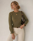 Women's Knitted Polyester Sweaters - RIHOAS - 01