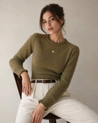 Women's Knitted Polyester Sweaters - RIHOAS - 02