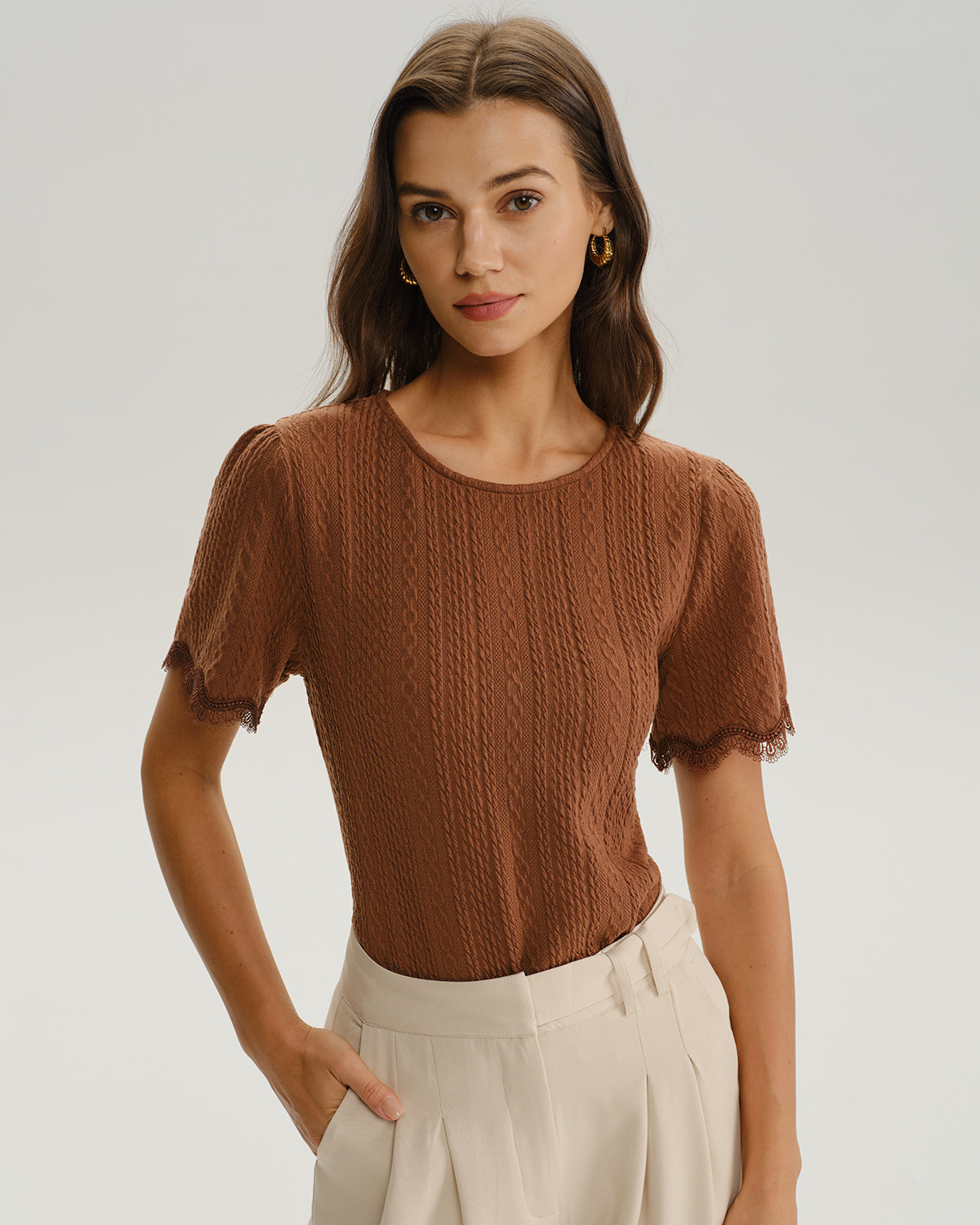 トップス SUNSEA 22AW SHRINKAGE KNIT / BROWN 0910RIHOAS-2874_58f02b58-27cb-