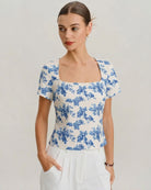 Women's Knitted Polyester T-Shirt Tops - RIHOAS