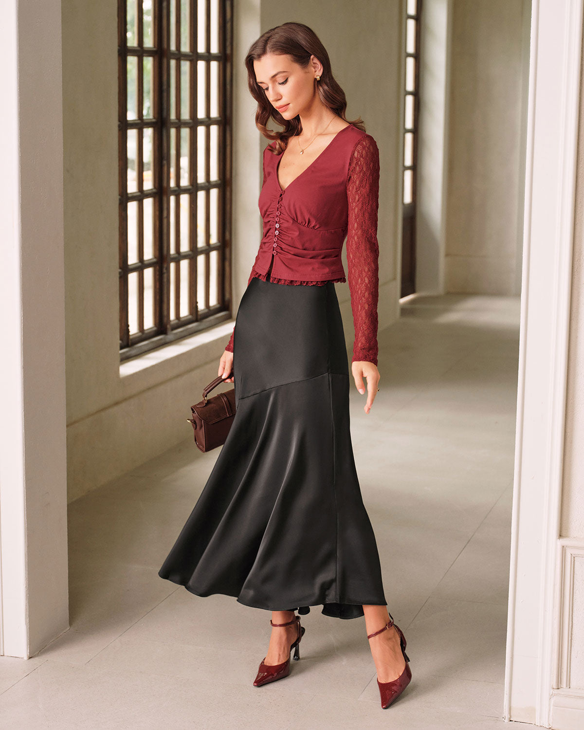 Women's knitted polyester T-shirt Tops - RIHOAS