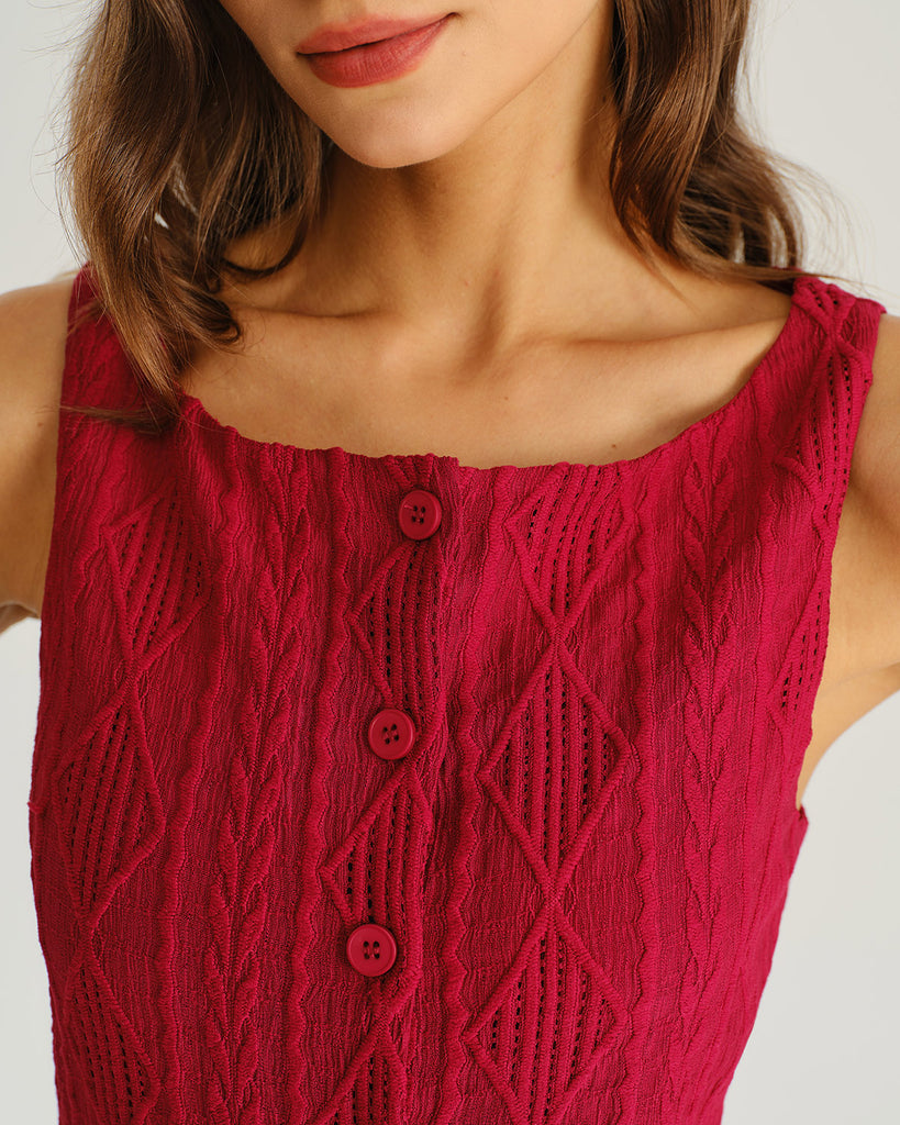 Women's Knitted Polyester Tank Tops Tops - RIHOAS
