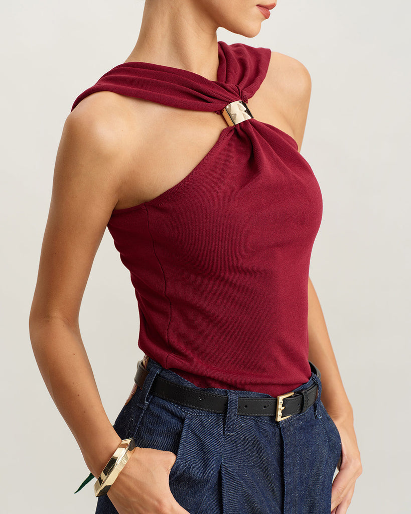 Women's Knitted Polyester Tank Tops Tops - RIHOAS