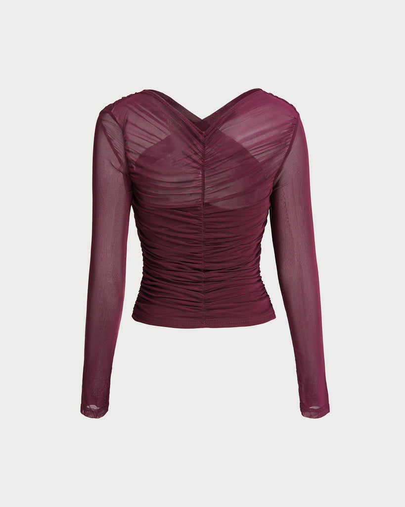 Women's Knitted Polyester Tees Tops - RIHOAS