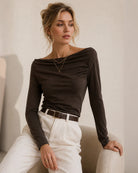 Women's Knitted Polyester Tees - RIHOAS
